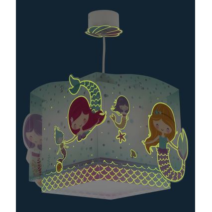 Dalber 63442 - Dečiji luster MERMAIDS 1xE27/60W/230V