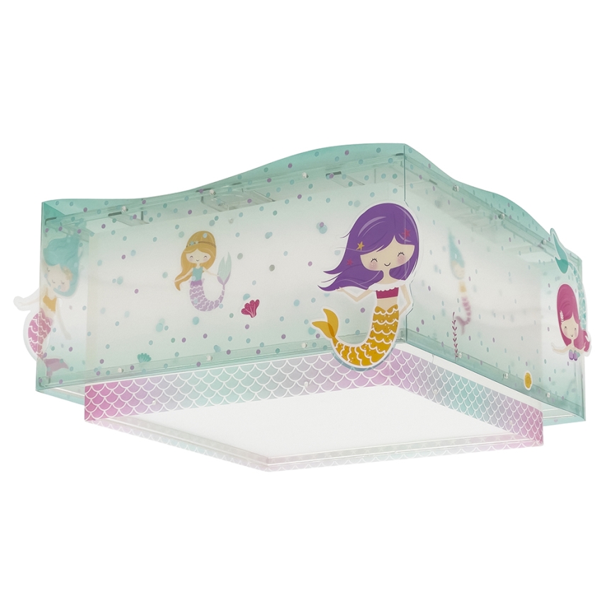 Dalber 63446 - Dečija plafonjera MERMAIDS 2xE27/60W/230V