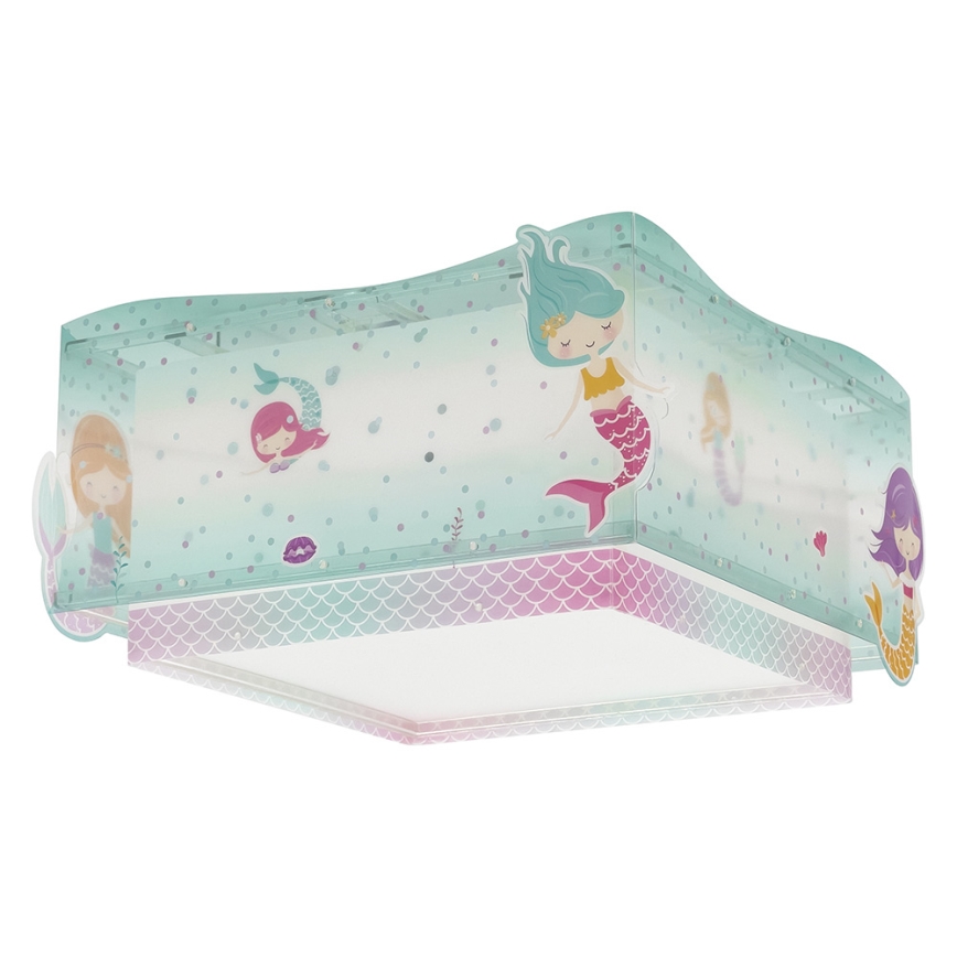 Dalber 63446 - Dečija plafonjera MERMAIDS 2xE27/60W/230V