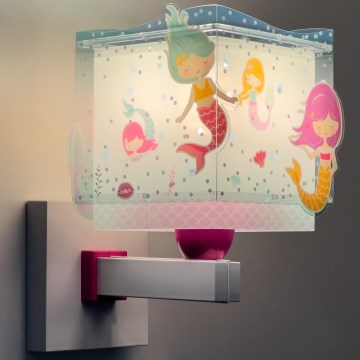 Dalber 63449 - Dečija zidna rasveta MERMAIDS 1xE27/60W/230V