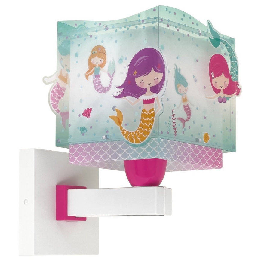 Dalber 63449 - Dečija zidna rasveta MERMAIDS 1xE27/60W/230V