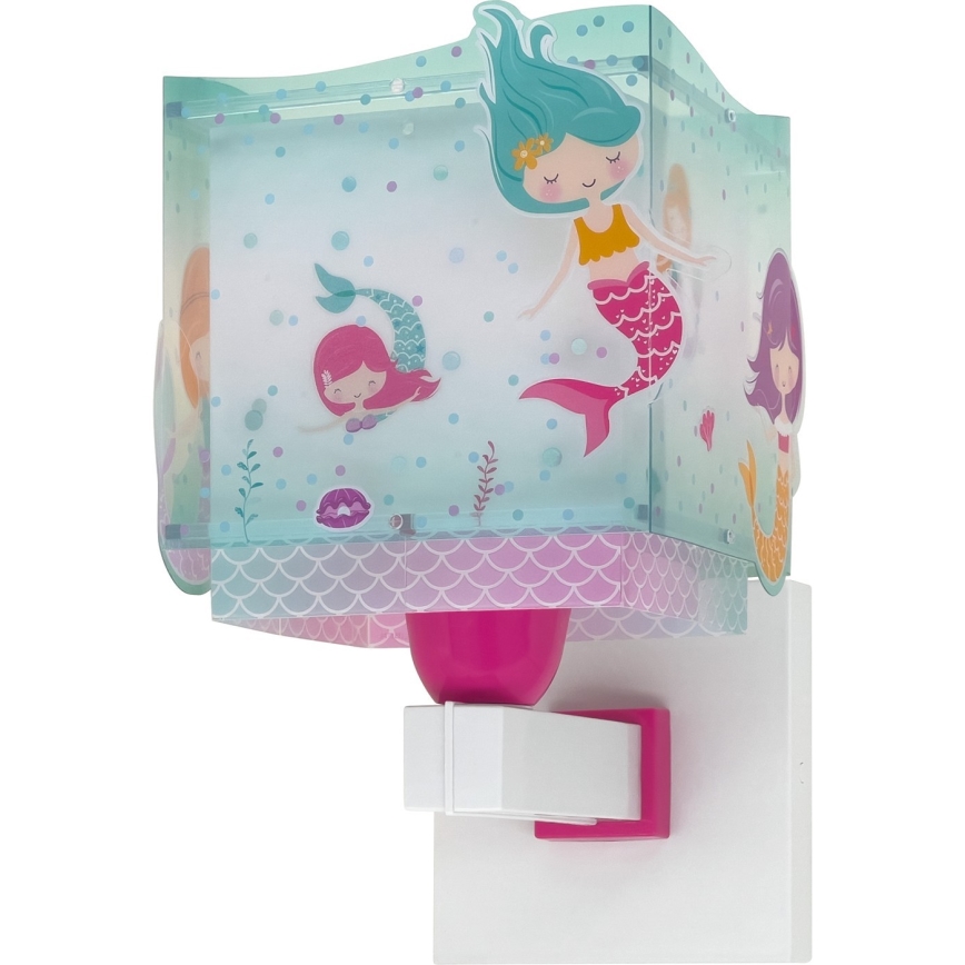 Dalber 63449 - Dečija zidna rasveta MERMAIDS 1xE27/60W/230V