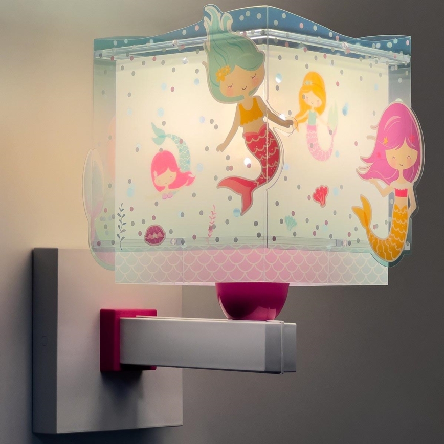 Dalber 63449 - Dečije zidno svetlo MERMAIDS 1xE27/60W/230V