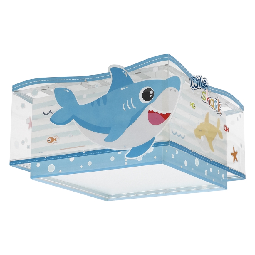 Dalber 63476 - Dečija plafonjera BABY SHARK 2xE27/60W/230V