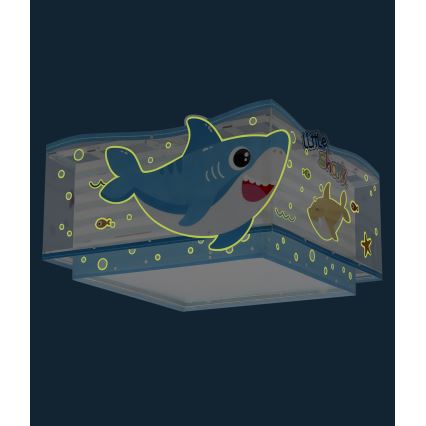 Dalber 63476 - Dečija plafonjera BABY SHARK 2xE27/60W/230V