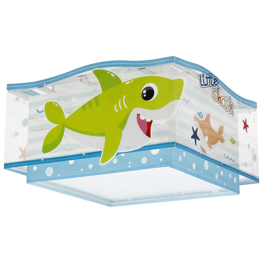 Dalber 63476 - Dečija plafonjera BABY SHARK 2xE27/60W/230V
