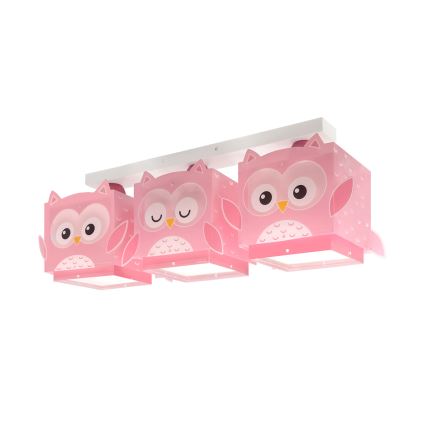 Dalber 64483 - Dečija plafonjera LITTLE FRIENDS 3xE27/15W/230V