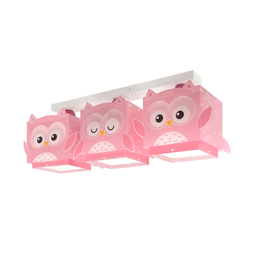 Dalber 64483 - Dečija plafonjera LITTLE FRIENDS 3xE27/15W/230V