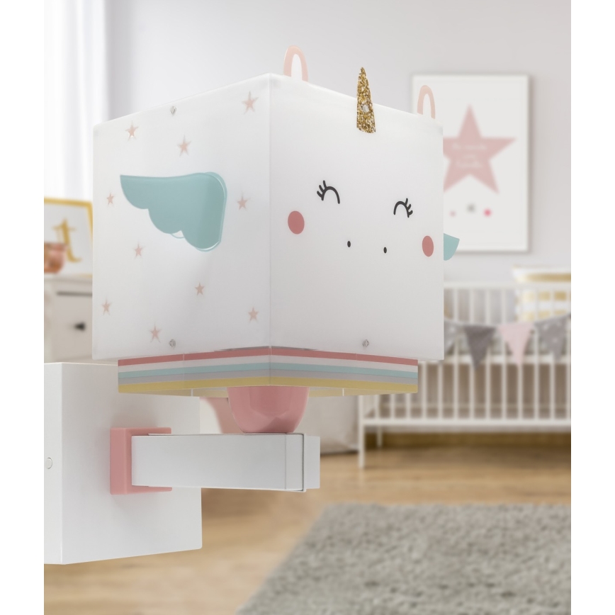 Dalber 64599 - Dečija zidna rasveta LITTLE UNICORN 1xE27/15W/230V