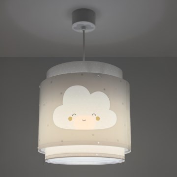 Dalber 76012E - Dečiji luster BABY DREAMS 1xE27/15W/230V sivo