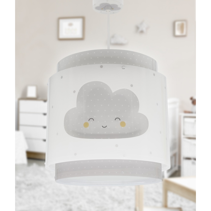 Dalber 76012E - Dečiji luster BABY DREAMS 1xE27/15W/230V sivo