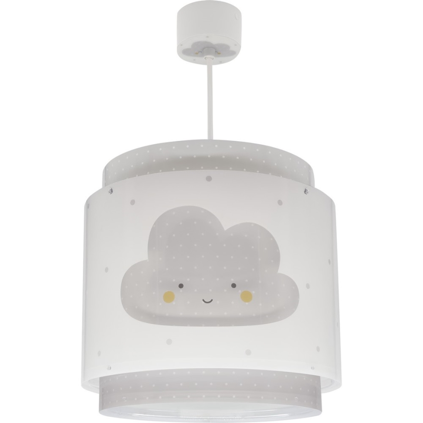 Dalber 76012E - Dečiji luster BABY DREAMS 1xE27/15W/230V sivo