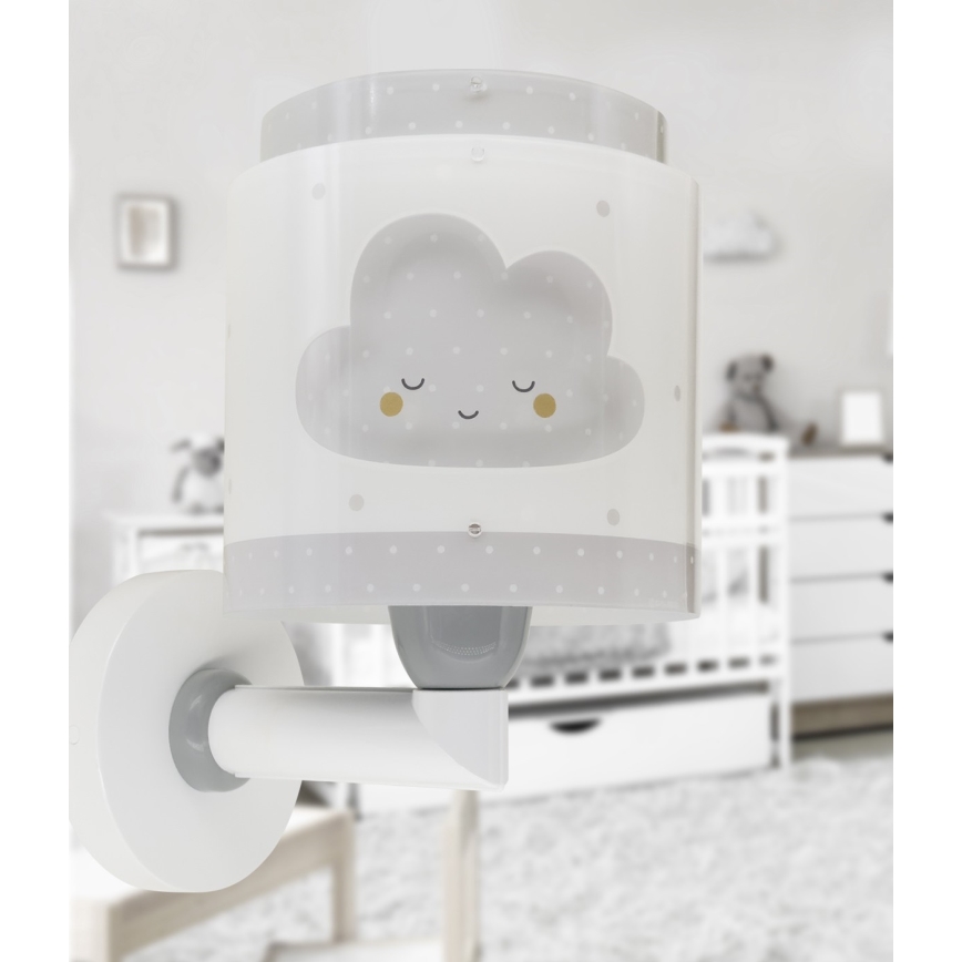 Dalber 76019E - Dečija zidna rasveta BABY DREAMS 1xE27/15W/230V sivo