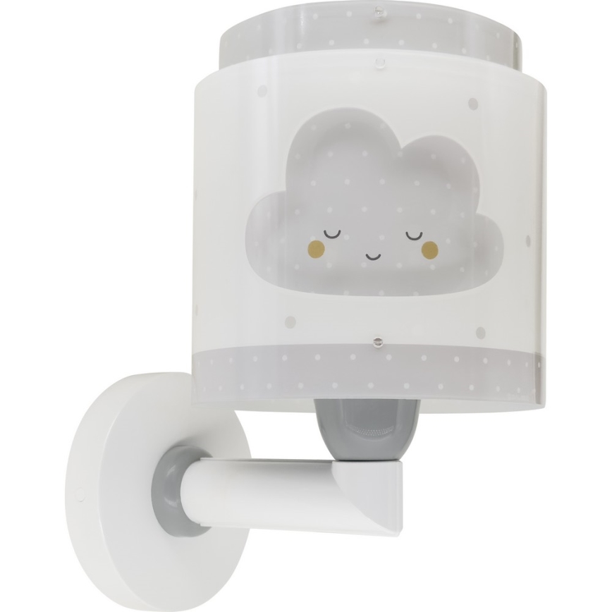 Dalber 76019E - Dečija zidna rasveta BABY DREAMS 1xE27/15W/230V sivo