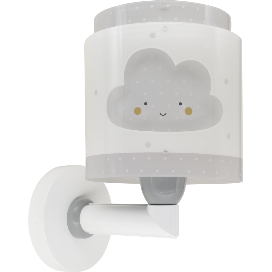 Dalber 76019E - Dečija zidna rasveta BABY DREAMS 1xE27/15W/230V sivo