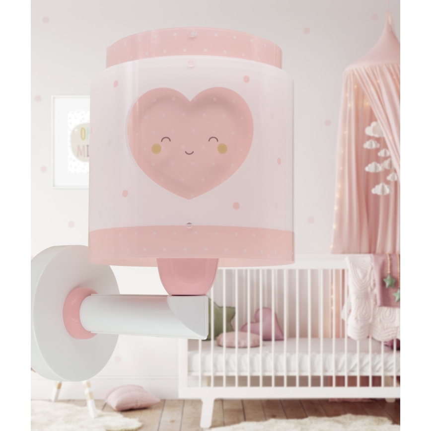 Dalber 76019S - Dečija zidna rasveta BABY DREAMS 1xE27/15W/230V roze