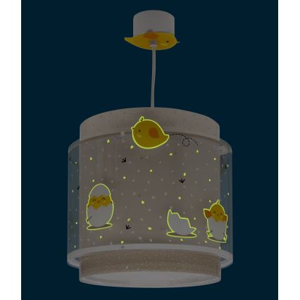 Dalber 76872 - Dečiji luster BABY CHICK 1xE27/15W/230V