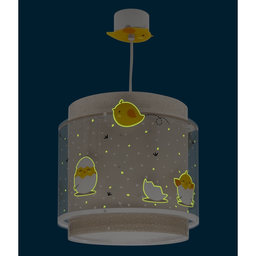 Dalber 76872 - Dečiji luster BABY CHICK 1xE27/15W/230V