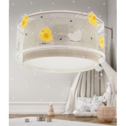 Dalber 76876 - Dečija plafonjera BABY CHICK 2xE27/15W/230V