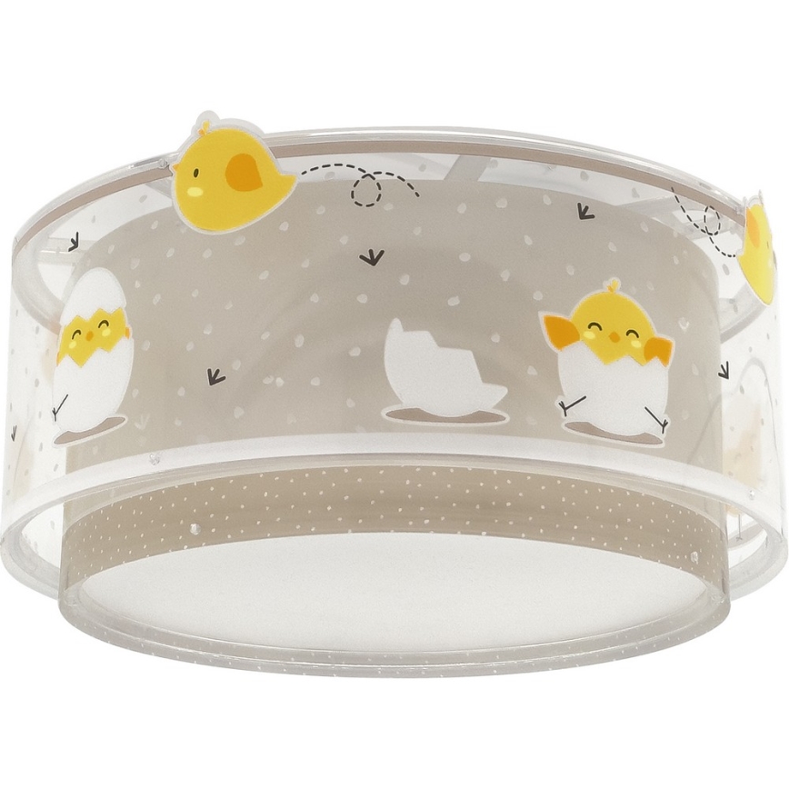 Dalber 76876 - Dečija plafonjera BABY CHICK 2xE27/15W/230V
