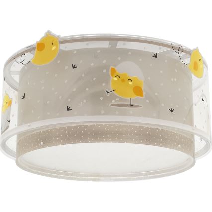 Dalber 76876 - Dečije plafonsko svetlo BABY CHICK 2xE27/15W/230V