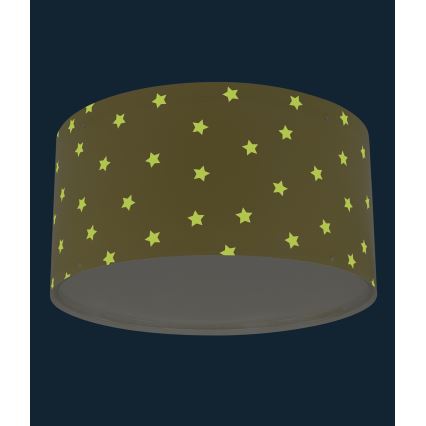 Dalber 82216A - Dečije plafonsko svetlo STAR LIGHT 2xE27/60W/230V žuto