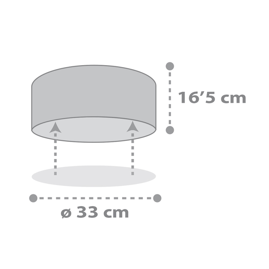 Dalber 82216B - Dečija plafonjera STAR LIGHT 2xE27/60W/230V bela