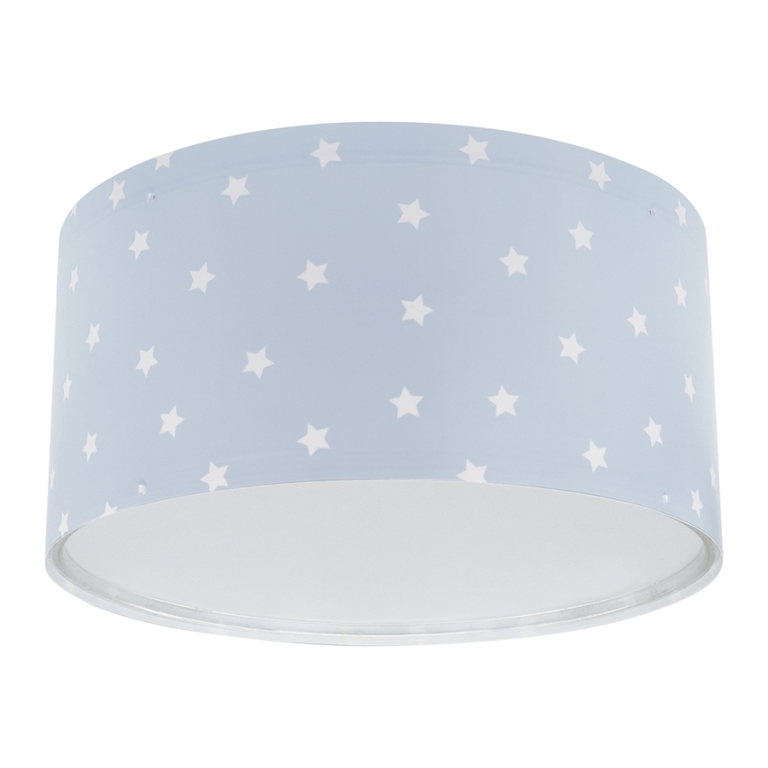 Dalber 82216T - Dečija plafonjera STAR LIGHT 2xE27/60W/230V plava