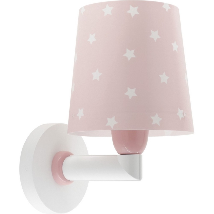 Dalber 82219S - Dečija zidna rasveta STAR LIGHT 1xE27/60W/230V roze