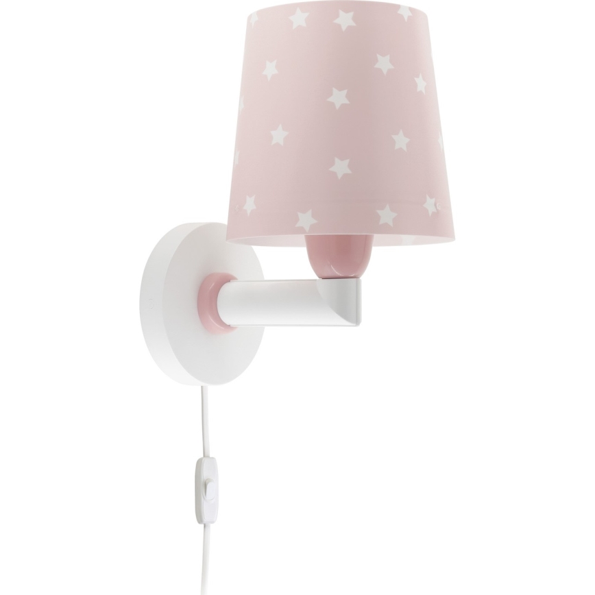 Dalber 82219S - Dečija zidna rasveta STAR LIGHT 1xE27/60W/230V roze