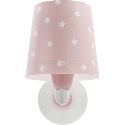 Dalber 82219S - Dečija zidna rasveta STAR LIGHT 1xE27/60W/230V roze