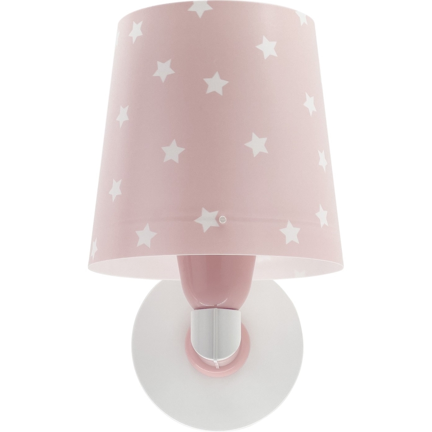 Dalber 82219S - Dečija zidna rasveta STAR LIGHT 1xE27/60W/230V roze
