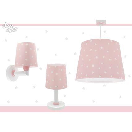 Dalber 82219S - Dečija zidna rasveta STAR LIGHT 1xE27/60W/230V roze
