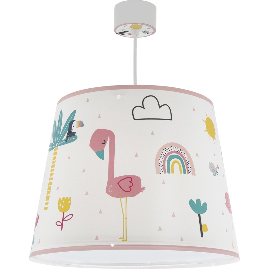 Dalber 82462 - Dečiji luster FLAMINGO 1xE27/15W/230V