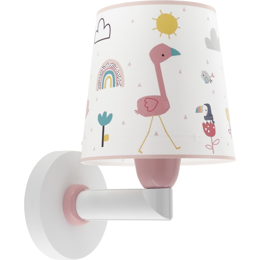Dalber 82469 - Dečija zidna rasveta FLAMINGO 1xE27/15W/230V