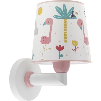 Dalber 82469 - Dečije zidno svetlo FLAMINGO 1xE27/15W/230V
