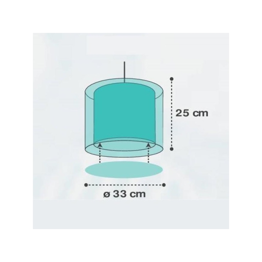 Dalber D-41412H - Dečiji luster CLOUDS 1xE27/60W/230V