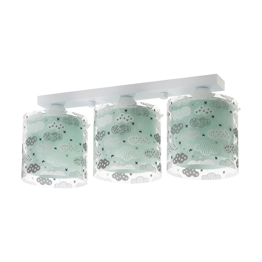 Dalber D-41413H - Dečije plafonsko svetlo CLOUDS 3xE27/60W/230V