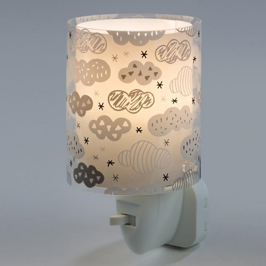 Dalber D-41415E - LED lampica za utičnicu CLOUDS 1xE14/0,5W/230V