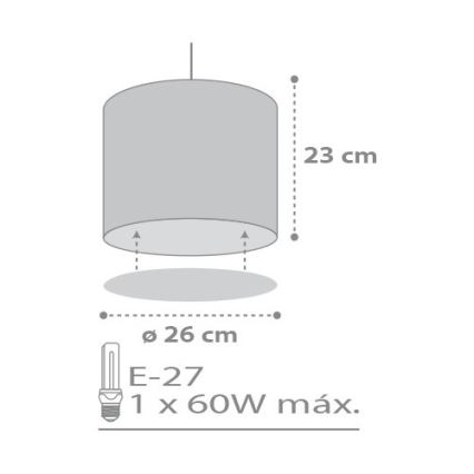 Dalber D-62012E - Dečiji luster SWEET DREAM 1xE27/60W/230V