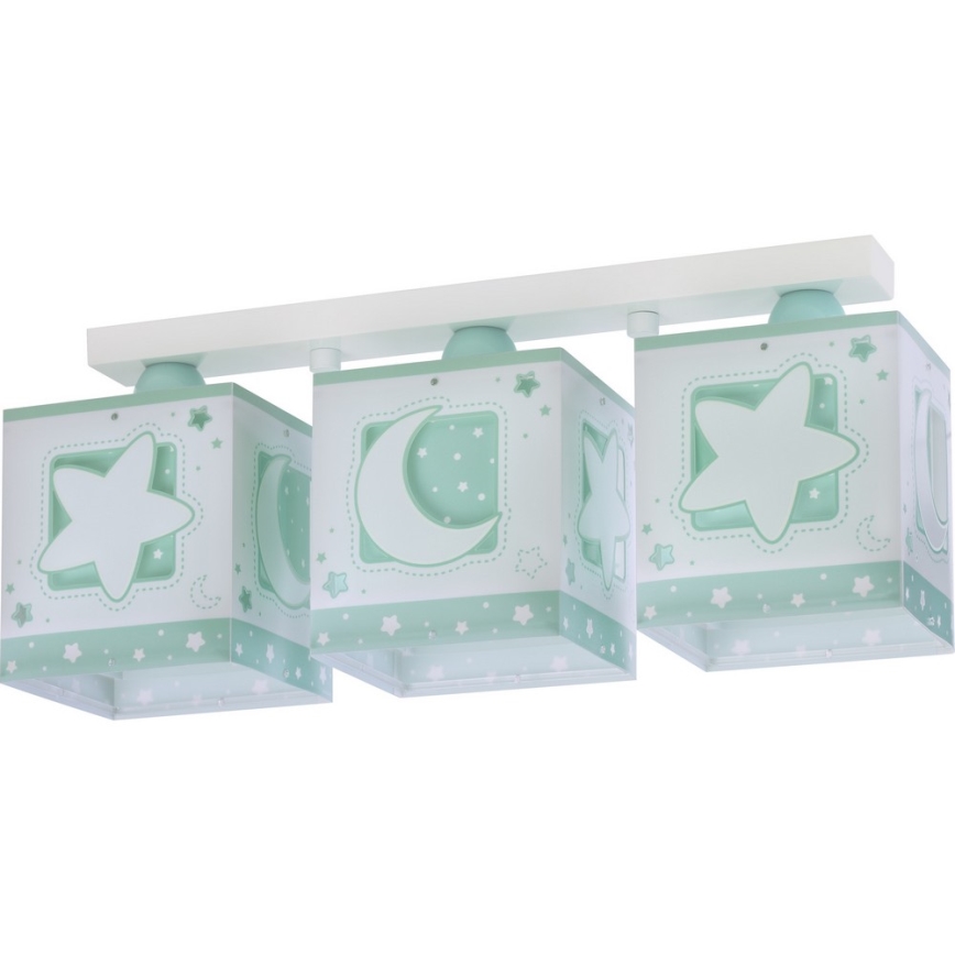 Dalber D-63233NH - Dečije plafonsko svetlo MOONLIGHT 3xE27/60W/230V