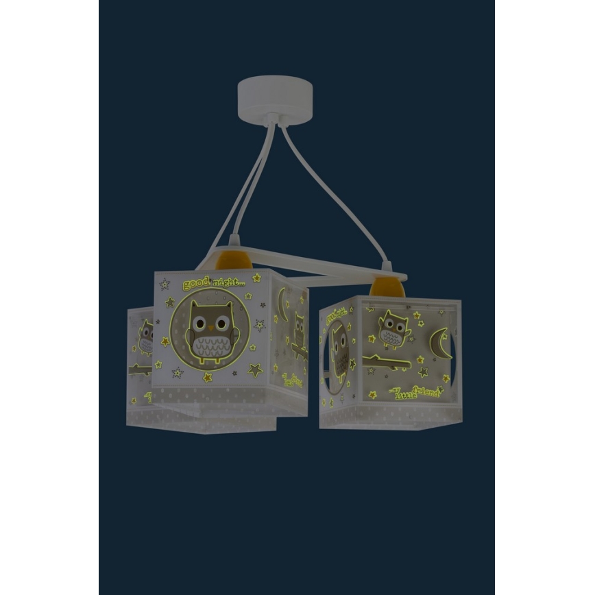 Dalber D-63394 - Dečiji luster GOOD NIGHT 3xE27/60W/230V