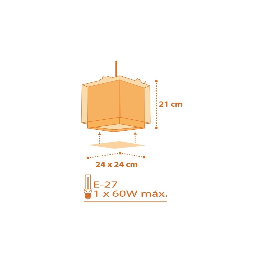 Dalber D-73452 - Dječji luster DINOS 1xE27/60W/230V