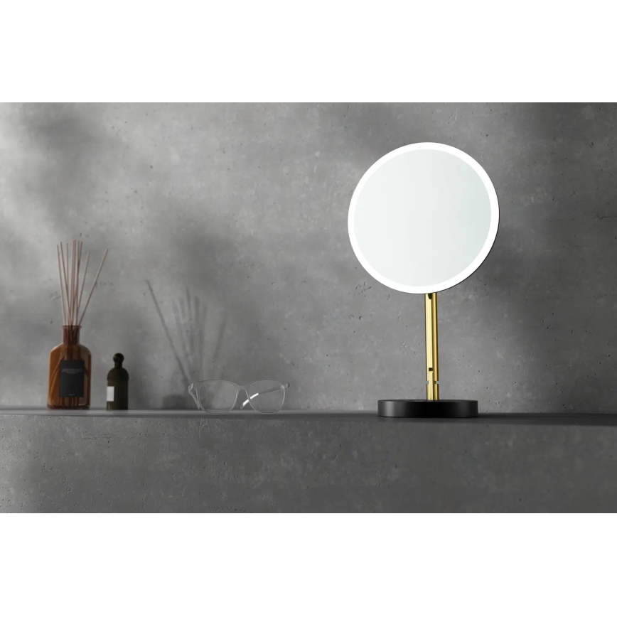 Deante ADI_Z812 - SILIA LED punjivo kozmetičko ogledalo za kupatilo, 5V, 5000 mAh, 2700-6500K, IP44