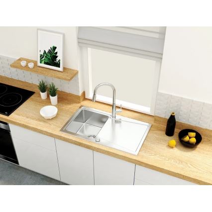 Deante BDH_072M - Kuhinjska slavina za sudoperu sa izvlačnom prskalicom LUKRECJA sjajni hrom