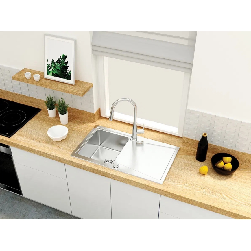 Deante BDH_072M - Kuhinjska slavina za sudoperu sa izvlačnom prskalicom LUKRECJA sjajni hrom