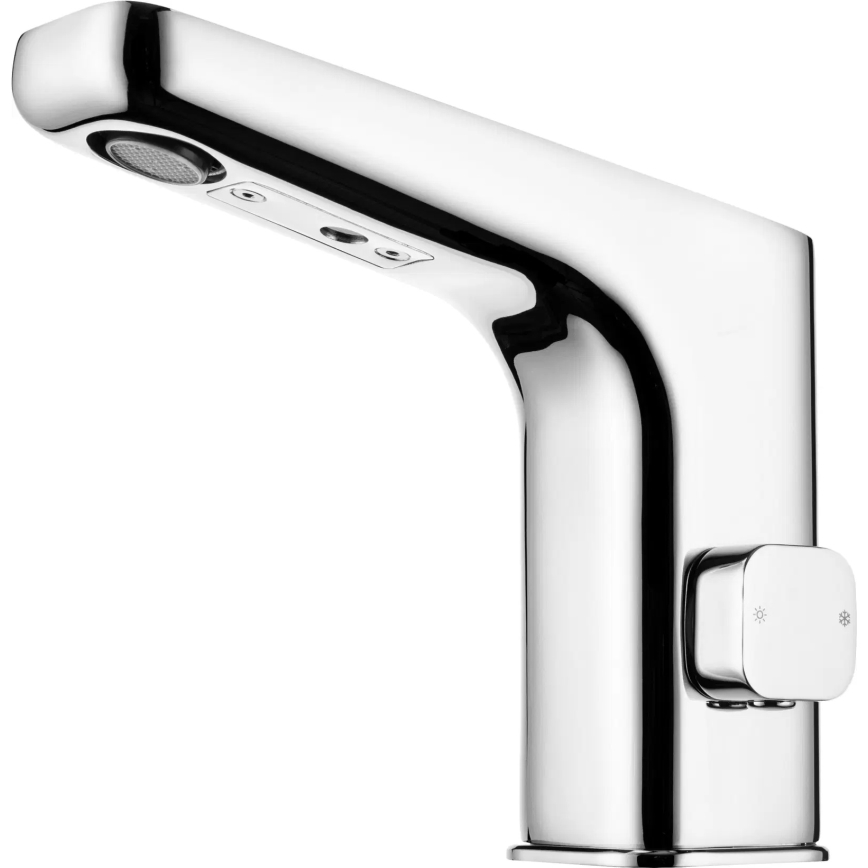 Deante BQH_029R - Beskontaktna Mešalica za lavabo sa regulacijom temperature HIACYNT 4xAA sjajni krom