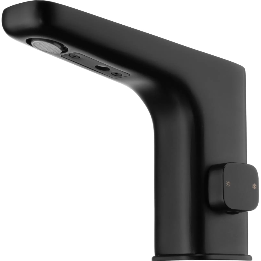 Deante BQH_N29V - Beskontaktna Mešalica za lavabo sa regulacijom temperature HIACYNT 230/6V crno