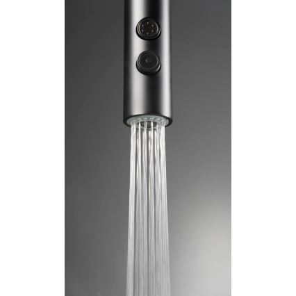 Deante BQO_N72M - Slavina za sudoperu sa izvlačnom prskalicom OLFATO crna