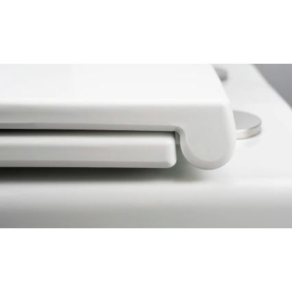 Deante CGRD6ZPW - Viseća WC šolja sa daskom SoftClose prigušiva ROUND, keramika/bela